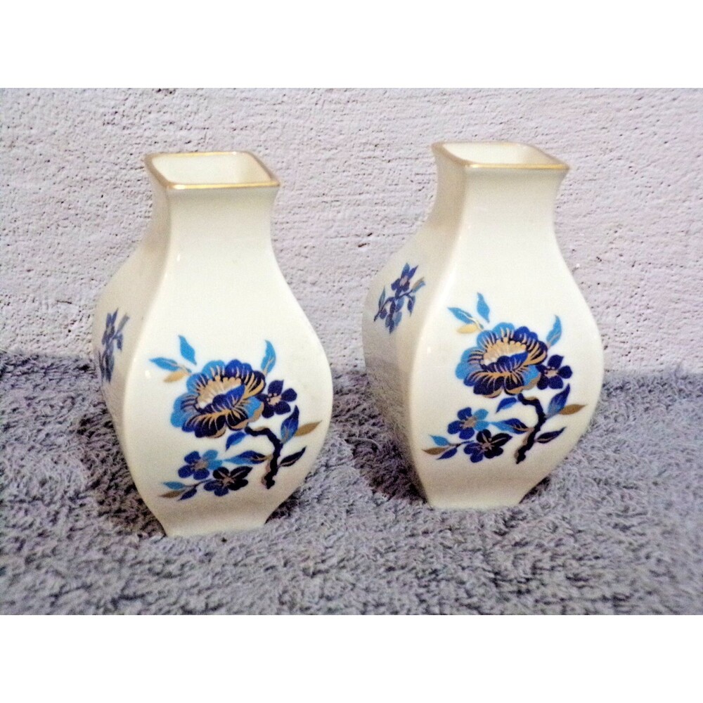 Lenox Hand Painted Mini‎ Vases Pacoda Set of 2